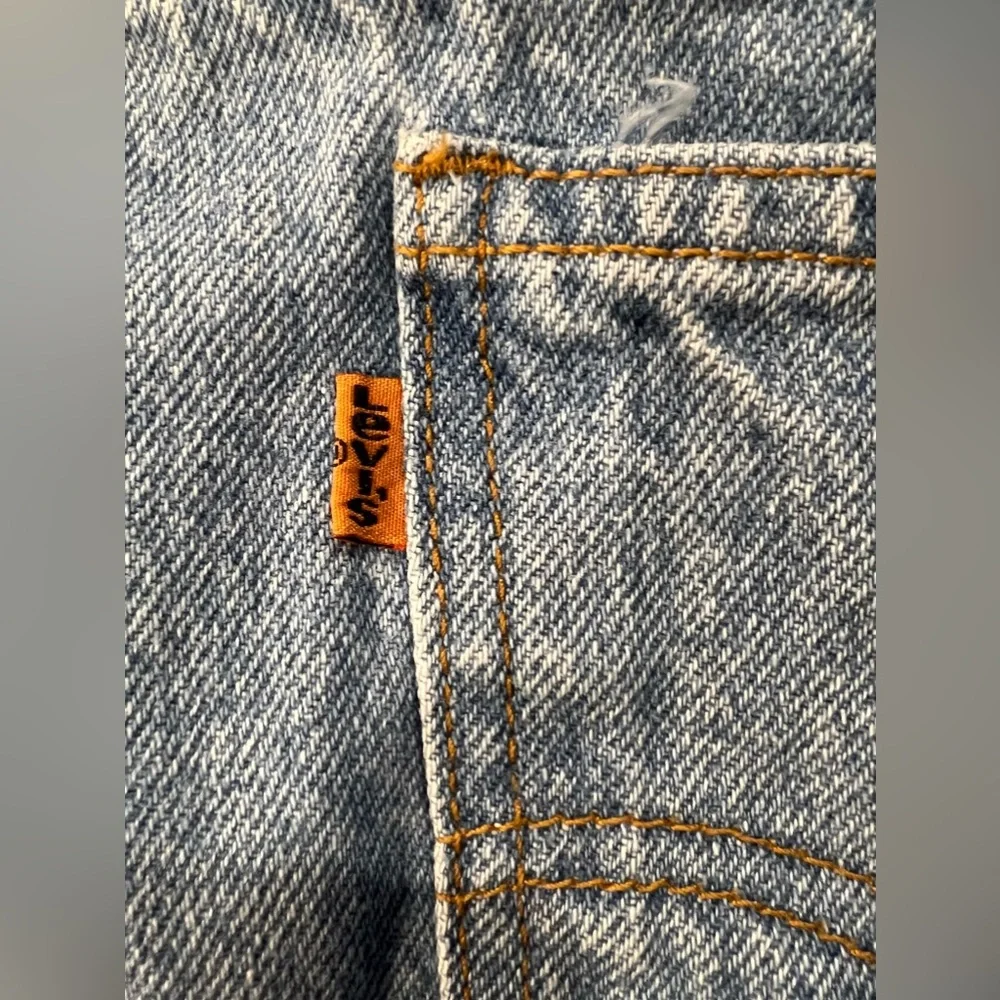 Vintage Orange Tab Levi’s 550 38x34 Medium/Light Wash Jeans - Picture 3 of 7